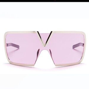 Valentino Garavani V-Romask Shield Titanium & Acetate Sunglasses